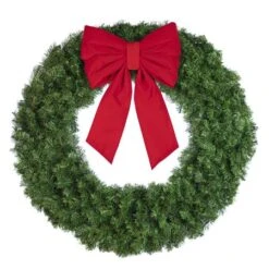 48" Unlit Deluxe Oregon Fir Wreath - Bow Option Available 12 48" Unlit Deluxe Oregon Fir Wreath - Bow Option Available -Christmas Decoration Store w 48 dofu 6 b vb 18 r