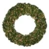 60" Lit Red Deluxe Oregon Fir Wreath - Bow Option Available 2 60" Lit Red Deluxe Oregon Fir Wreath - Bow Option Available -Christmas Decoration Store w 60 dofl 6 r