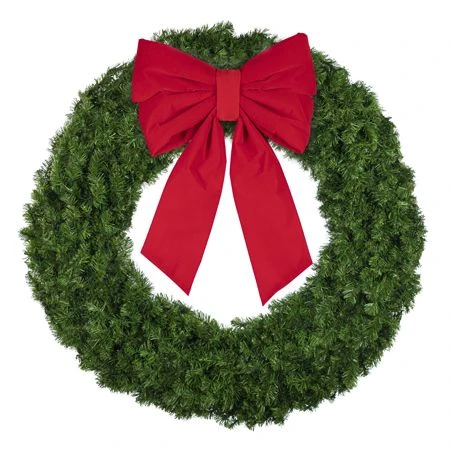 60" Unlit Deluxe Oregon Fir Wreath - Bow Option Available 6 60" Unlit Deluxe Oregon Fir Wreath - Bow Option Available - Image 4