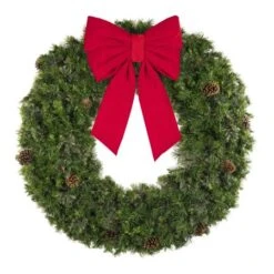 60" Unlit Deluxe Mixed Pine Wreath - Bow Option Available 10 60" Unlit Deluxe Mixed Pine Wreath - Bow Option Available -Christmas Decoration Store w 60 mpu t6 b vb 24 r