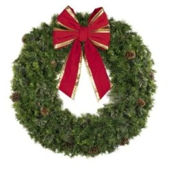 72" Unlit Deluxe Mixed Pine Wreath - Bow Option Available 8 72" Unlit Deluxe Mixed Pine Wreath - Bow Option Available -Christmas Decoration Store w 60 mpu t6 b vb 24 rgt 2