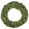 72" Lit Multi Deluxe Oregon Fir Wreath - Bow Option Available -Christmas Decoration Store w 72 dofl 6 m 1