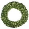 72" Lit Pure White Deluxe Oregon Fir Wreath - Bow Option Available -Christmas Decoration Store w 72 dofl 6 pw 1 1