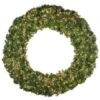 72" Lit Red Deluxe Oregon Fir Wreath - Bow Option Available 1 72" Lit Red Deluxe Oregon Fir Wreath - Bow Option Available -Christmas Decoration Store w 72 dofl 6 r