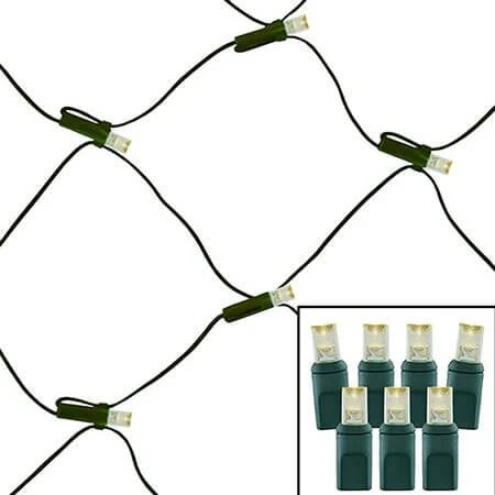 100 Light 2800K Warm White 5 Mm Wide Angle Conical LED Net Lights 3 100 Light 2800K Warm White 5 Mm Wide Angle Conical LED Net Lights